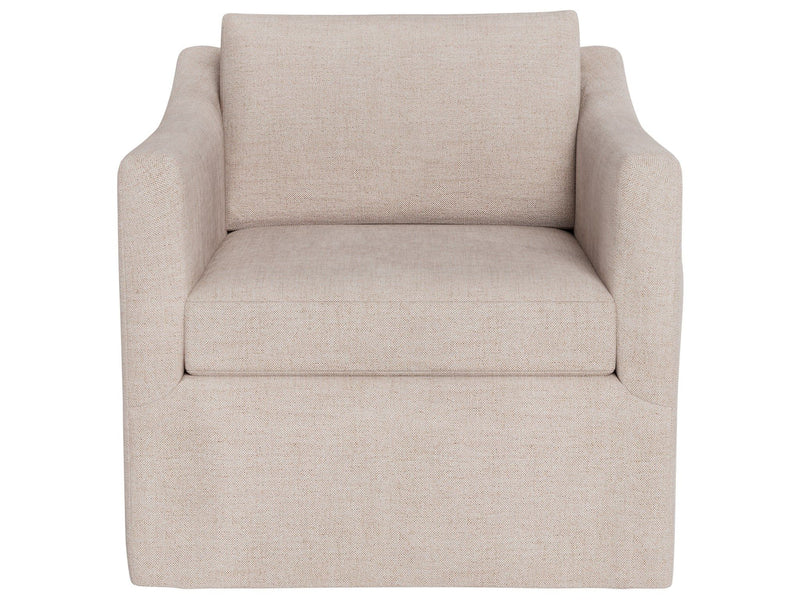 Asher - Slipcover Swivel Chair, Special Order - Beige