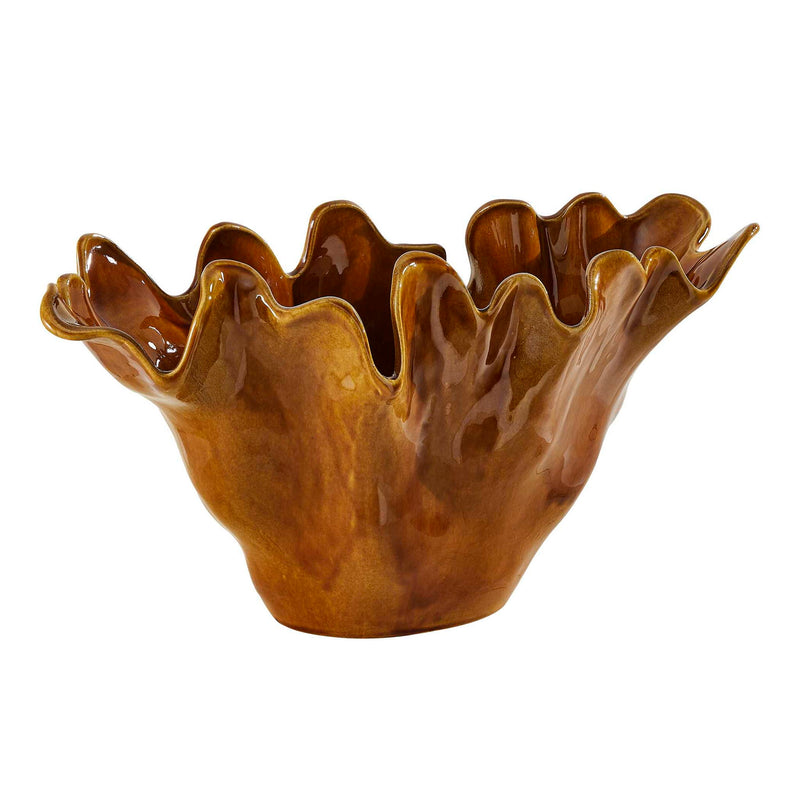 Amber Tide - Indoor-Outdoor Bowl - Brown