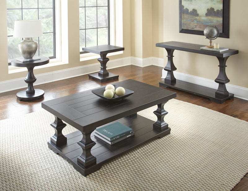 Dory - Round End Table - Ebony