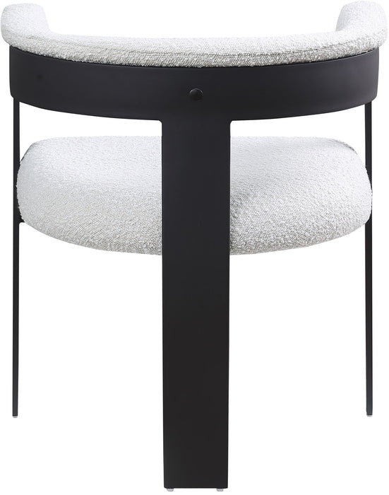 Romeo - Boucle Dining Chair With Black Base (Set of 2)