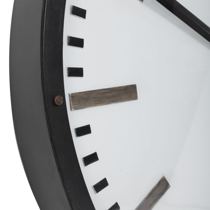 Fleming - Large Wall Clock - Black