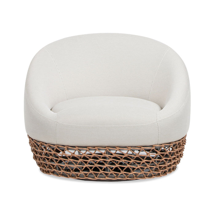 Willow - Upholstered Patio Deep Seating Armchair, Wicker Frame