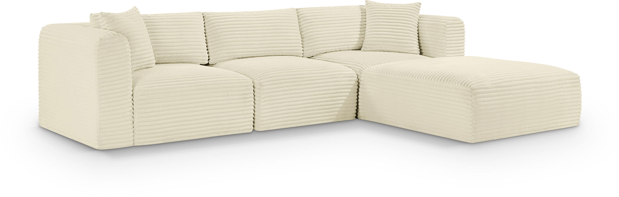 Shaggy - 4 Piece Modular Sectional