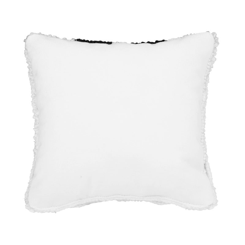 Fall Blue Truck Hooked Pillow