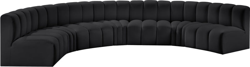 Arc - Faux Leather 7 Piece U-Shaped Modular Sofa