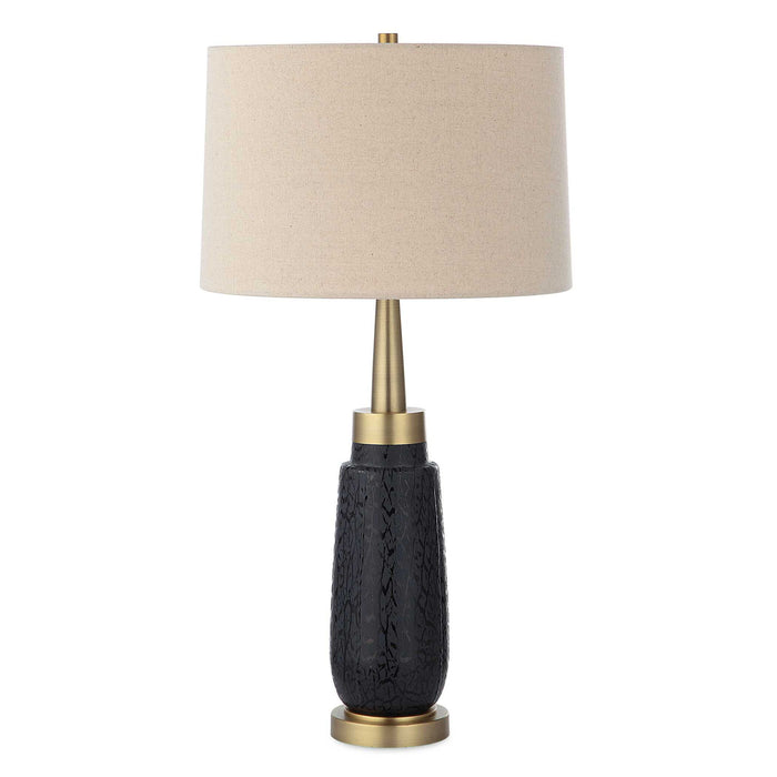Spyglass - Wood Grain Table Lamp - Black