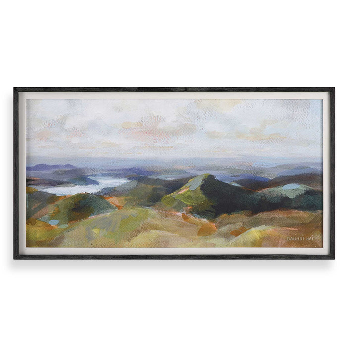 Above - The Lakes Framed Landscape Print - Gray