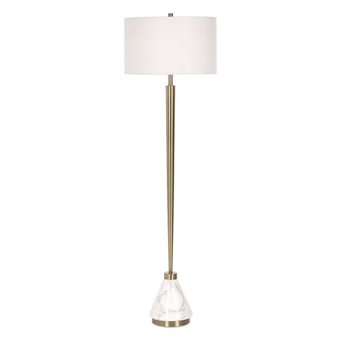 Curran - Tapered Metal Floor Lamp - White