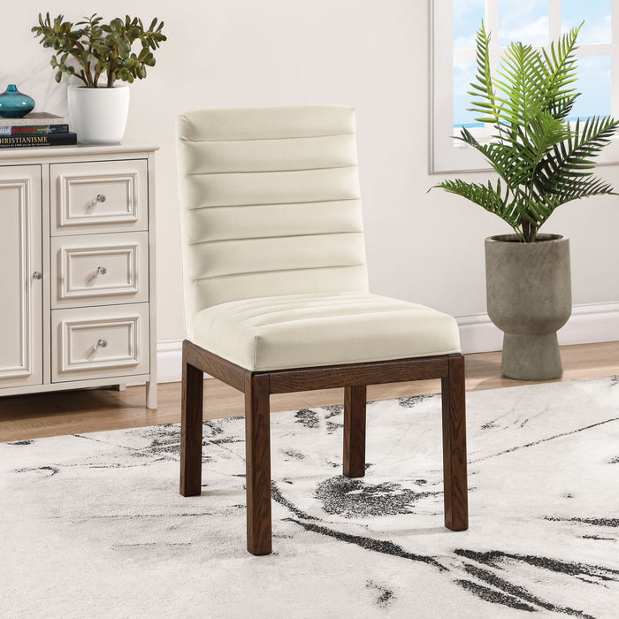 Evelyn - Dining Chair With Brown Legs