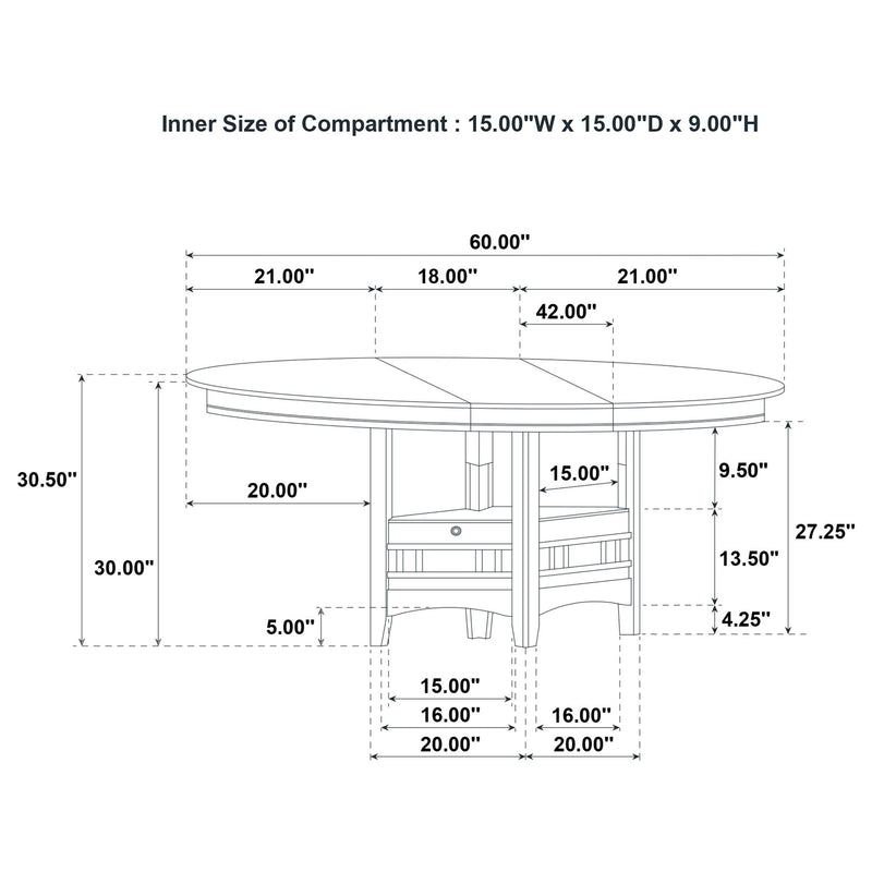 Davis - Extension Leaf Dining Table - Light Oak
