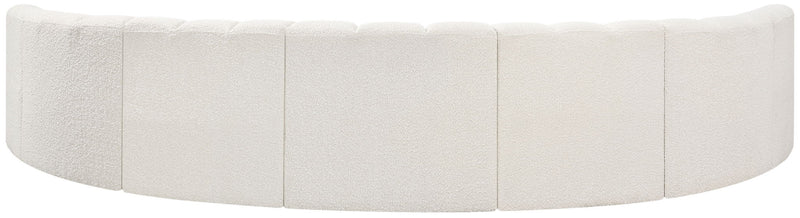 Arc - Boucle Fabric 7 Piece U-Shaped Modular Sofa