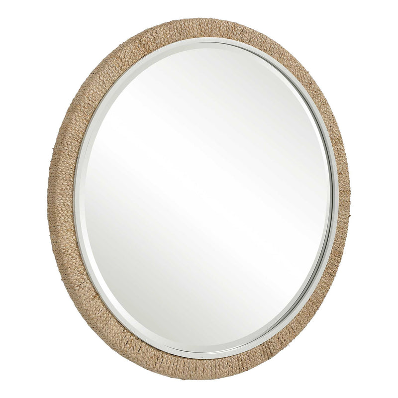 Carbet - Round Rope Mirror - Light Brown