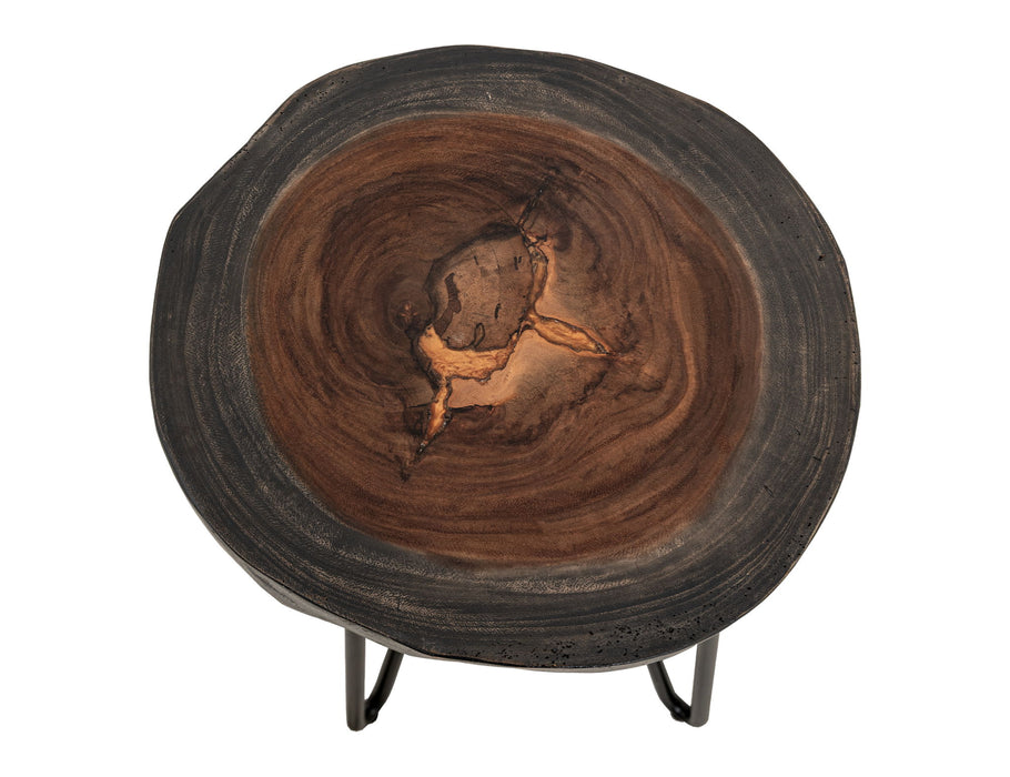 Parota - Chairside Table - Dark Brown