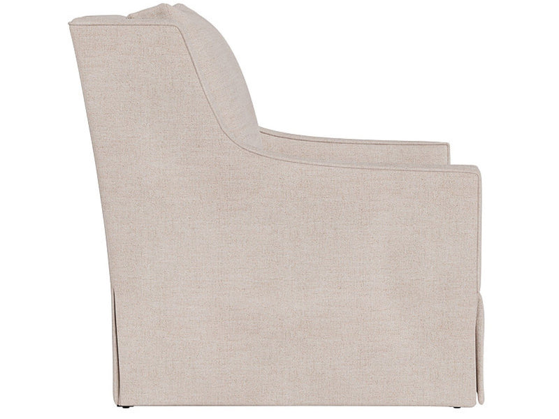 Hudson - Skirted Petite Swivel Glider-Special Order - Beige