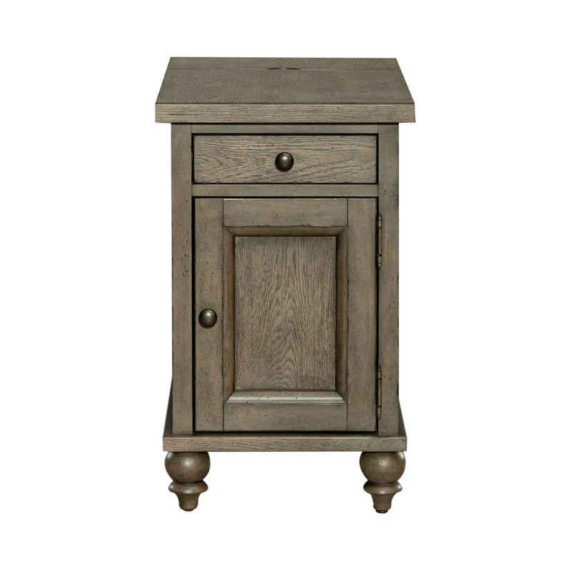 Americana Farmhouse - Chair Side Table - Dusty Taupe