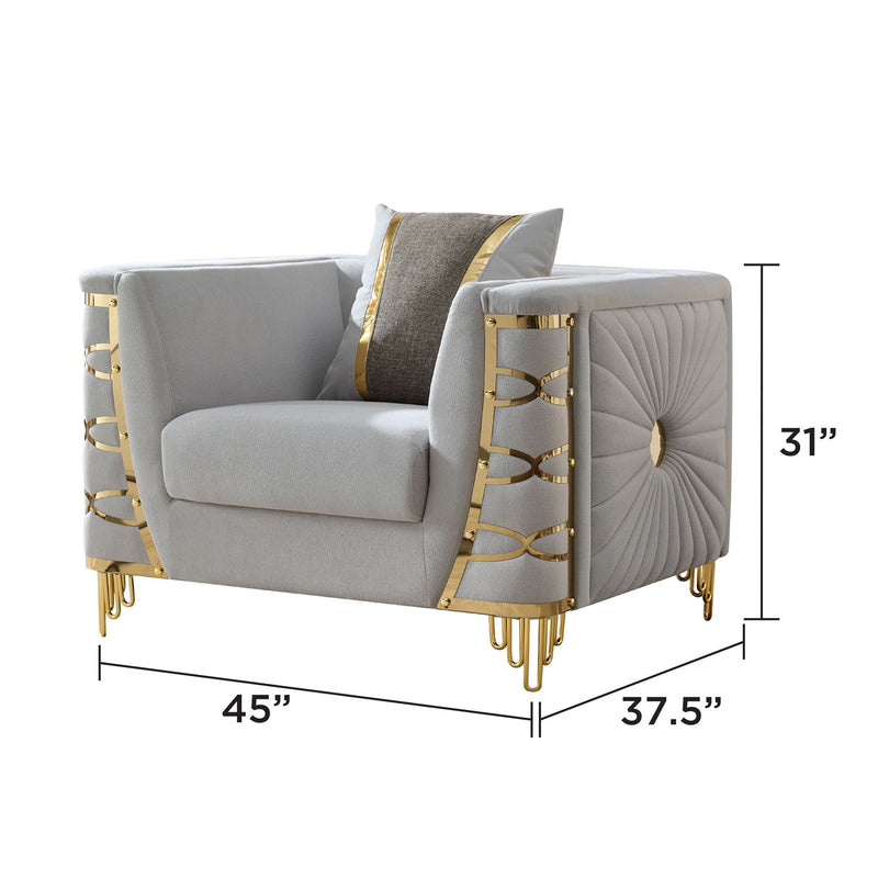 Contessa - Accent Chair - Gray