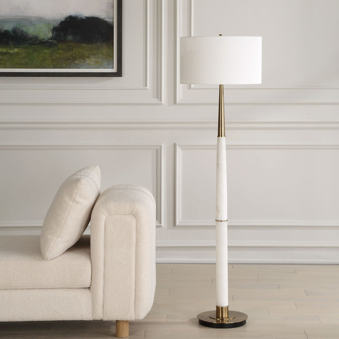 Faro - White Marble Floor Lamp