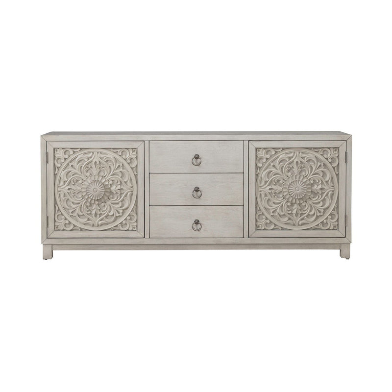 Sundance - 2 Door 3 Drawer Accent Cabinet - Antique Linen