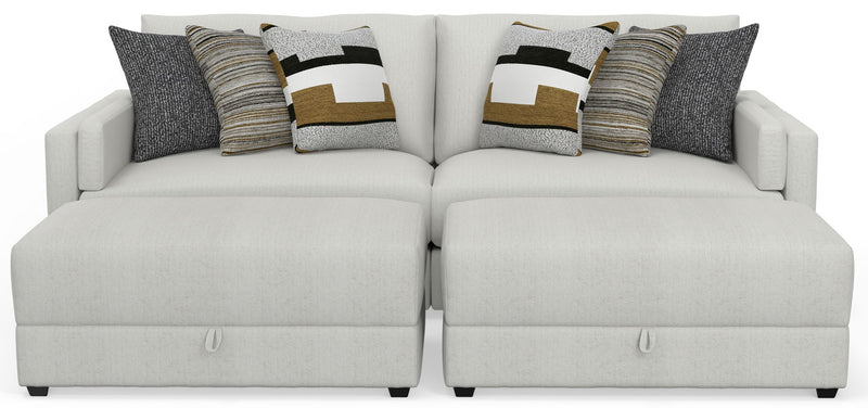 Trevor - Extra Deep Oversized Sofa With Included Storage Cocktail Ottoman
