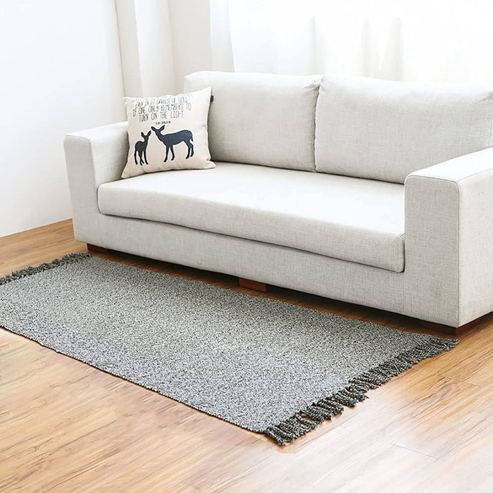 Cotton Bathroom Rug Reversible Kitchen Entry - Yoga Mat