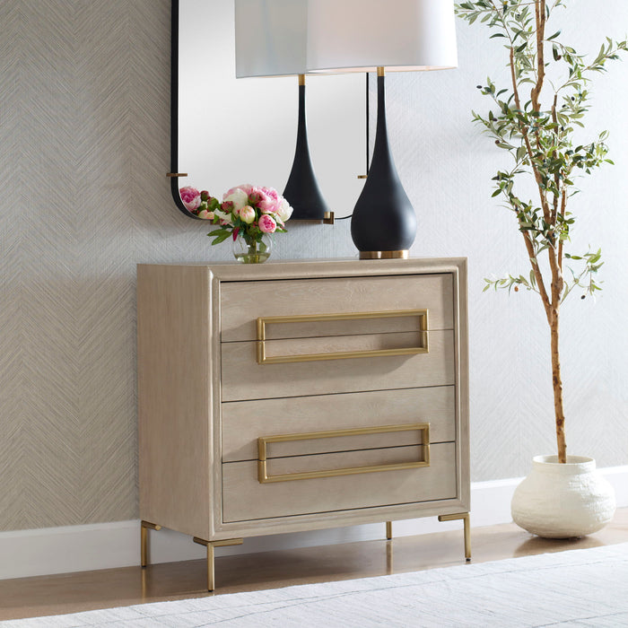 Alessia - Light Oak Accent Chest