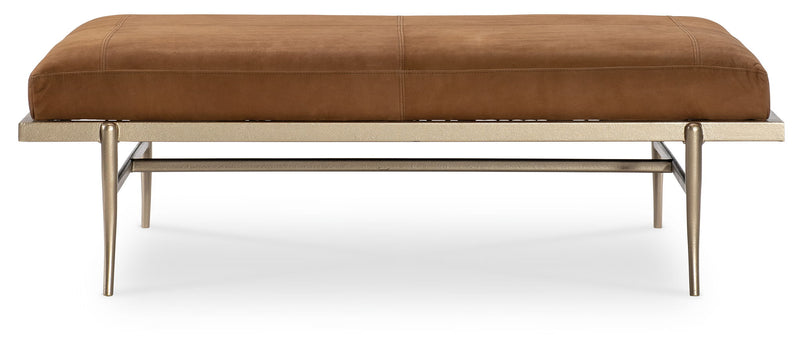 Melange - Tobin Cocktail Ottoman - Brown