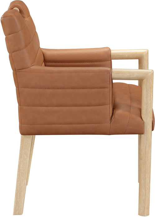 Aimee - Dining Arm Chair - Light Brown Legs