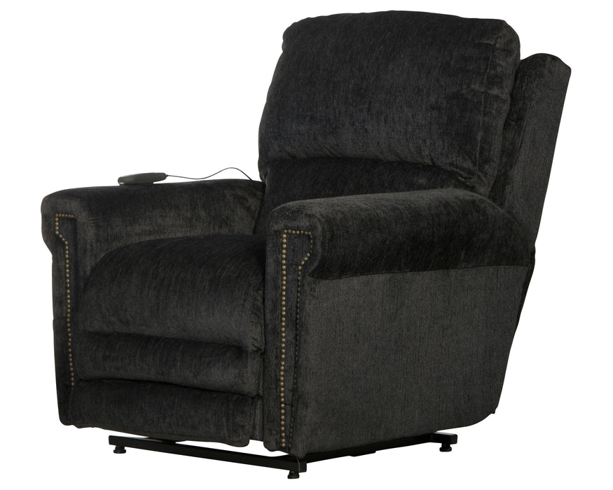 Warner - Power Headrest With Lumbar Power Lay Flat Recliner