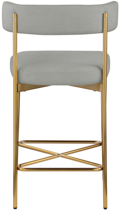 Rivage - Durable Stool With Gold Frame (Set of 2)