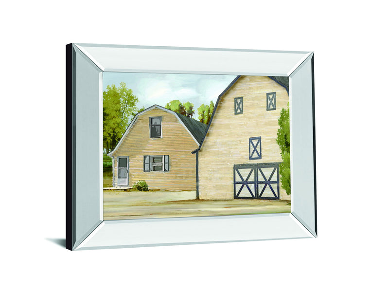 Contemporary Farm By Mark Chandon Mirrored Frame - Beige