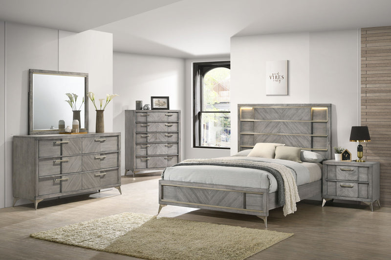 Aries - Landscape Mirror - Gray