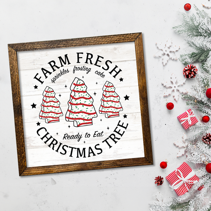 TIMBERLAND FRAME FARM FRESH LITTLE DEBBIE CHRISTMAS TREES