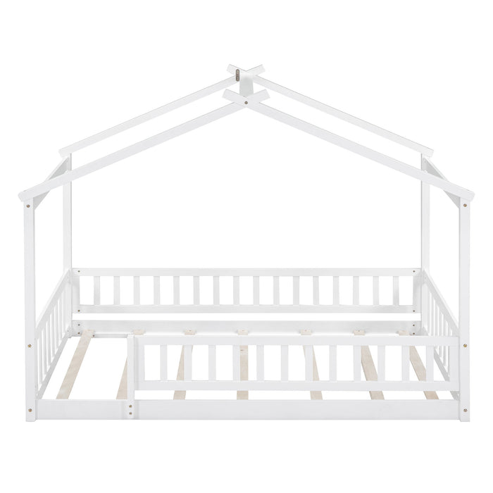 Bed House Bed Frame With Fence