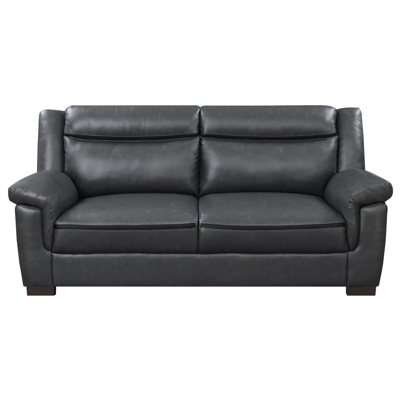 Borden - 2 Piece Living Room Set With Smooth Upholstery - Gray
