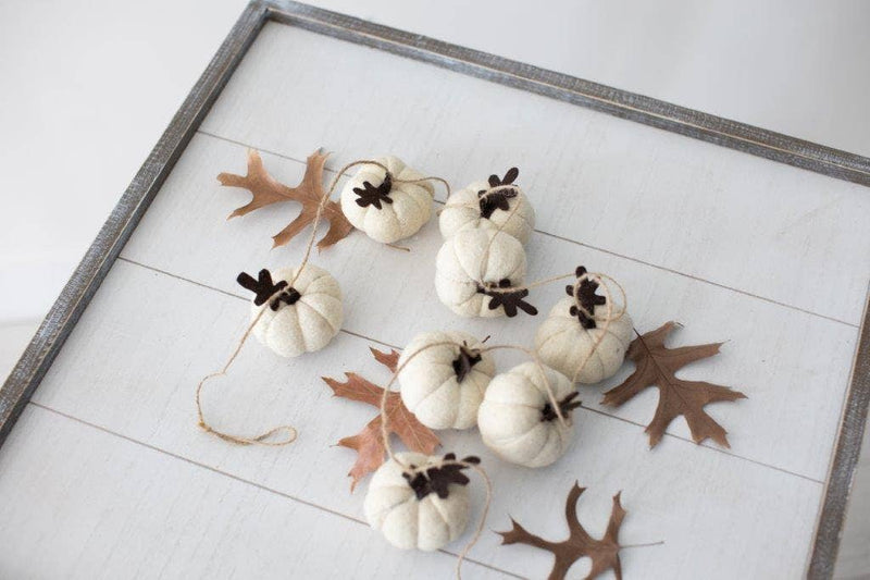 60" Pumpkin Felt Garland