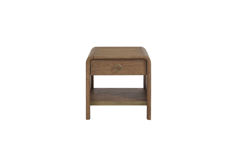 Elure - Waterfall End Table - Latte