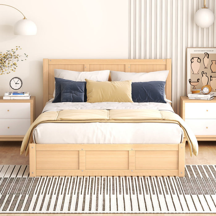 Platform Bed With Underneath Storage And 2 Drawers