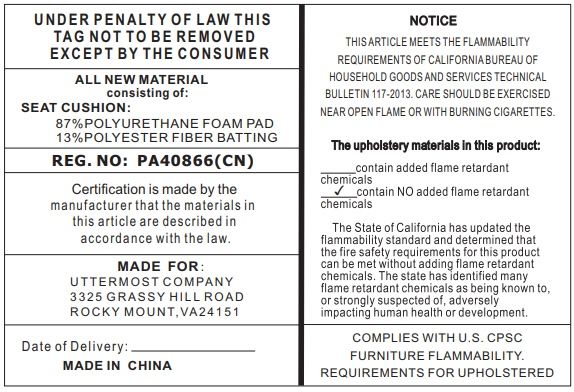 Firth - Rustic Bench - Navy