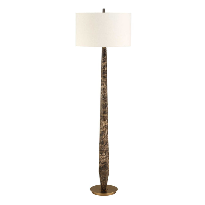 Tyree - Marble Floor Lamp - Brown