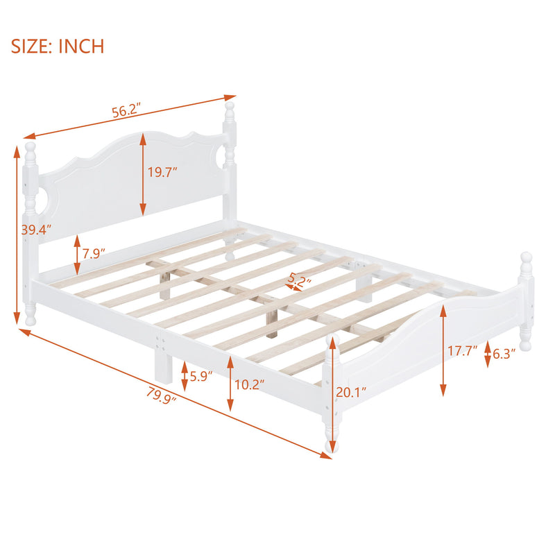 Platform Bed Frame With Slat Support