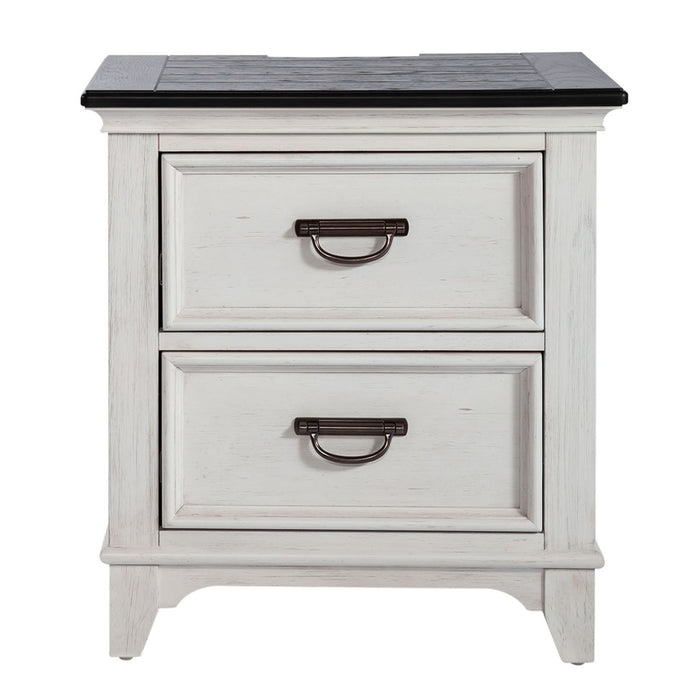 Allyson Park - 2 Drawer Nightstand With Charging Station - White
