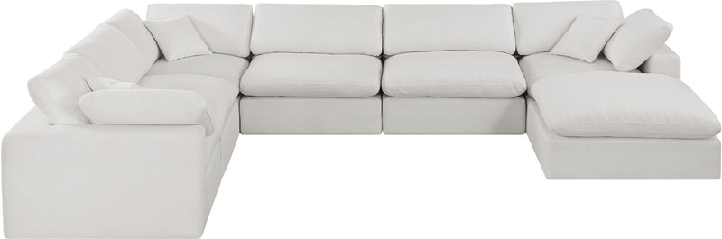 Comfy - 7 Piece Linen Modular Sectional With Chaise