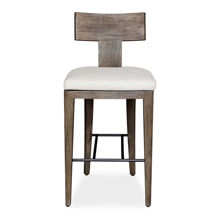 Cellini - Outdoor Bar Stool - Brown / White