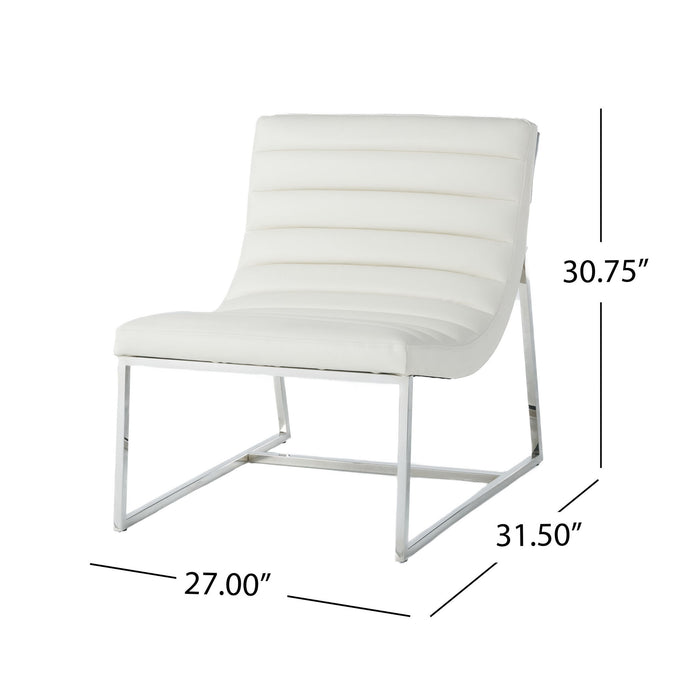 Wilmouth - Roll Occasional Chair - White
