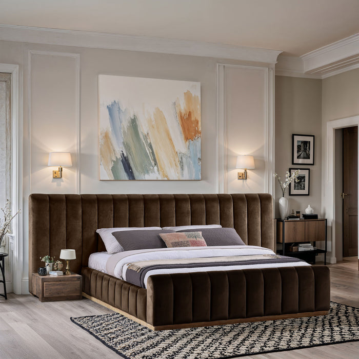 Amara - Velvet Upholstered Bed