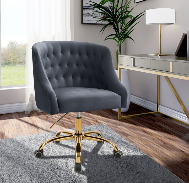Arden - Office Chair with Gold Legs