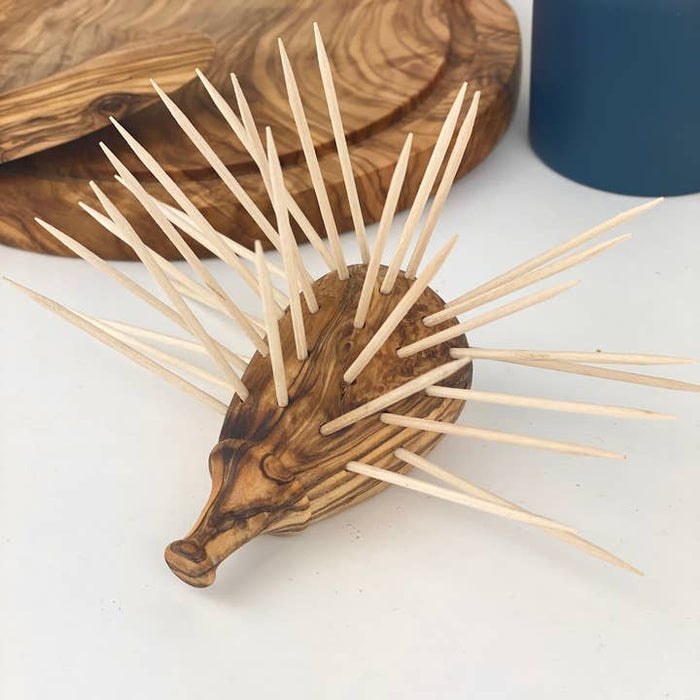 Olive Wood Toothpick Holder