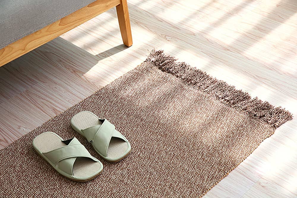 Cotton Bathroom Rug Reversible Kitchen Entry - Yoga Mat