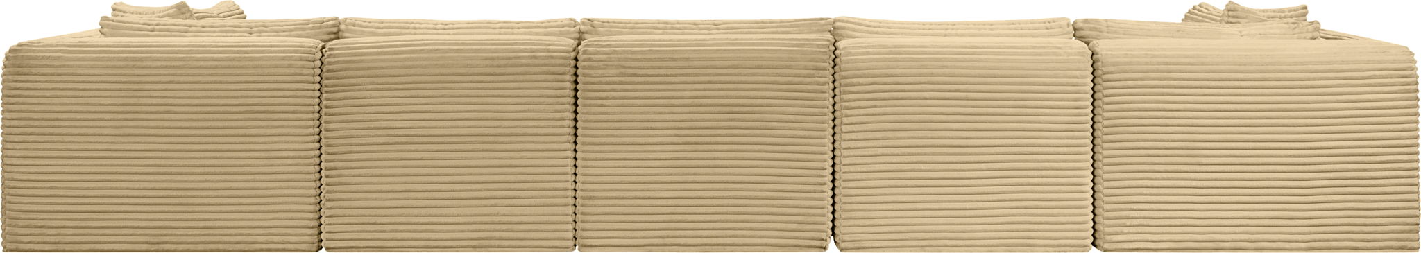 Shaggy - 7 Piece Modular U-Shaped Armless Sectional