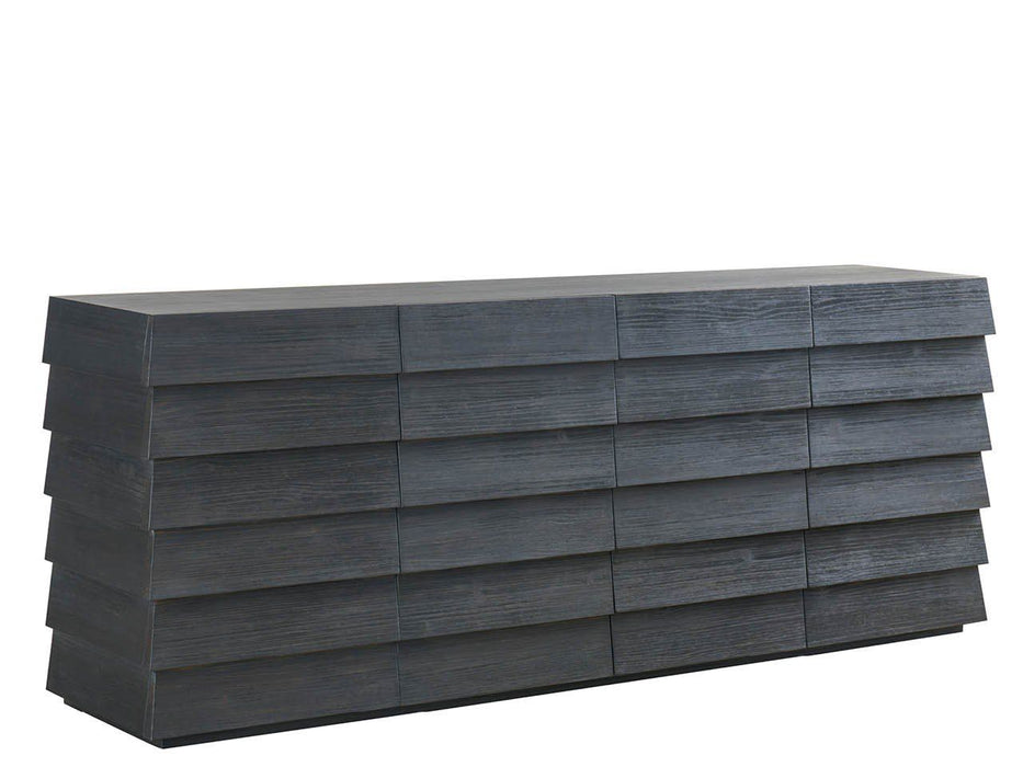 Dwell - Basalt Lap Credenza - Dark Gray